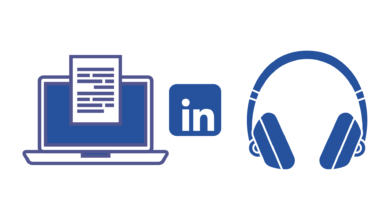 linkedin newsletters and audio events