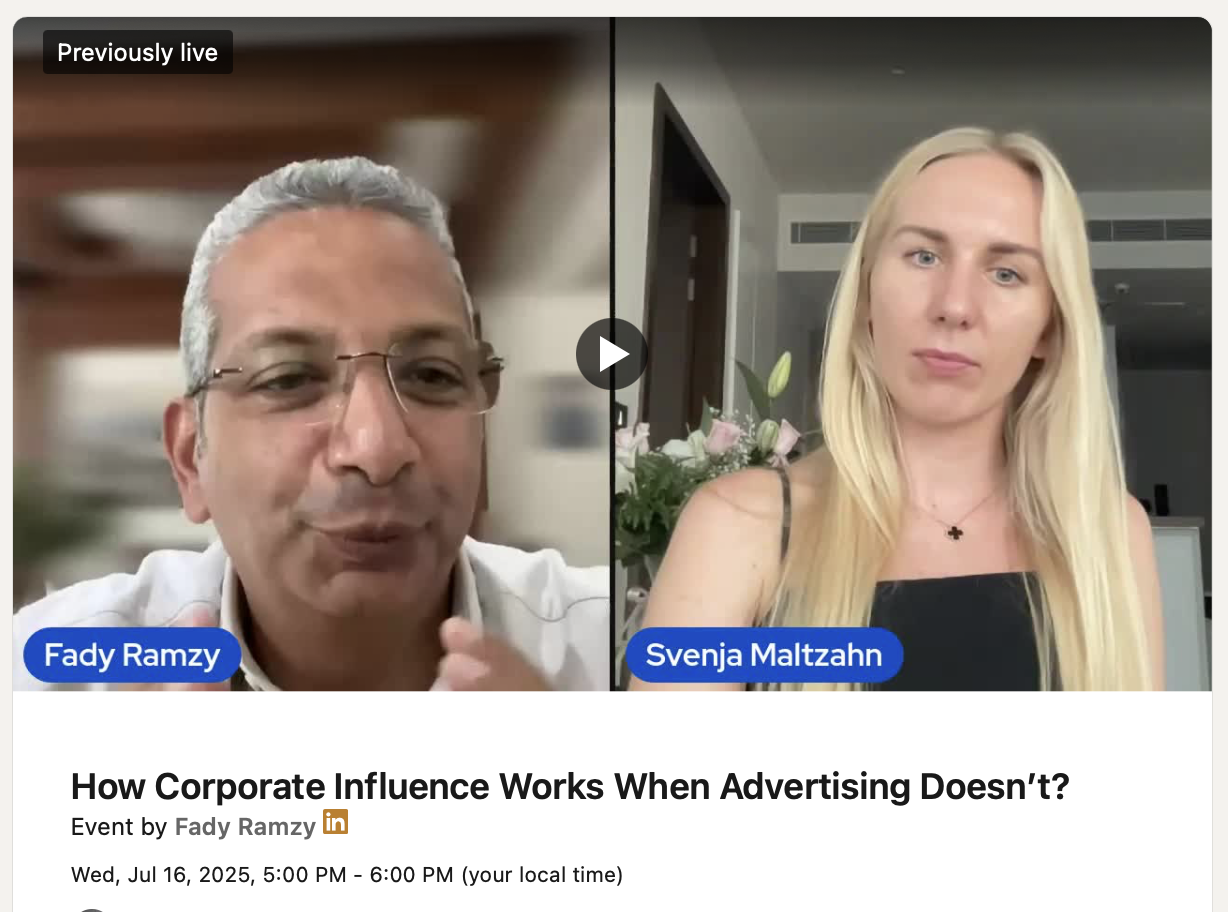 How Corporate Influence Works When Advertising Doesn’t?