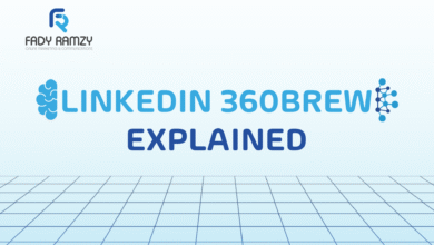 LinkedIn 360Brew cover image showing an AI neural network on a blue LinkedIn-style background with the title ‘LinkedIn 360Brew Explained’.