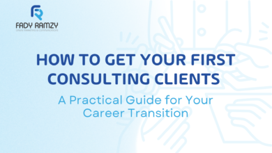 How to get your first consulting clients during a career transition using LinkedIn personal branding and a sustainable consultant mindset